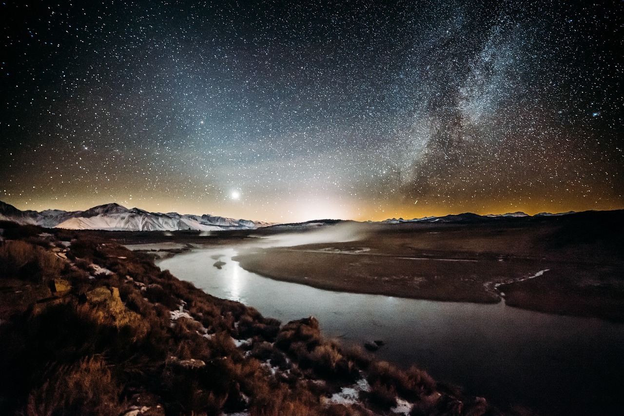 一月的明星，璀璨闪耀的夜空之夜